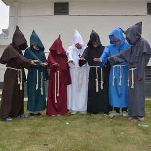 速发圣师死世纪僧侣修士袍牧师巫节教父神父中神衣斗篷租赁