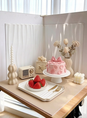 3D立体拍照背景板ins风摄影道具造景摆拍墙化妆品美食烘培背景布