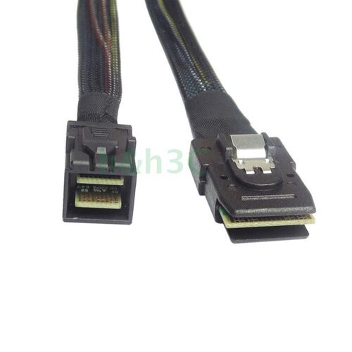 速发 SAS全新12G转6G SFF864转SFF8087阵列卡背板转接线5M 1米