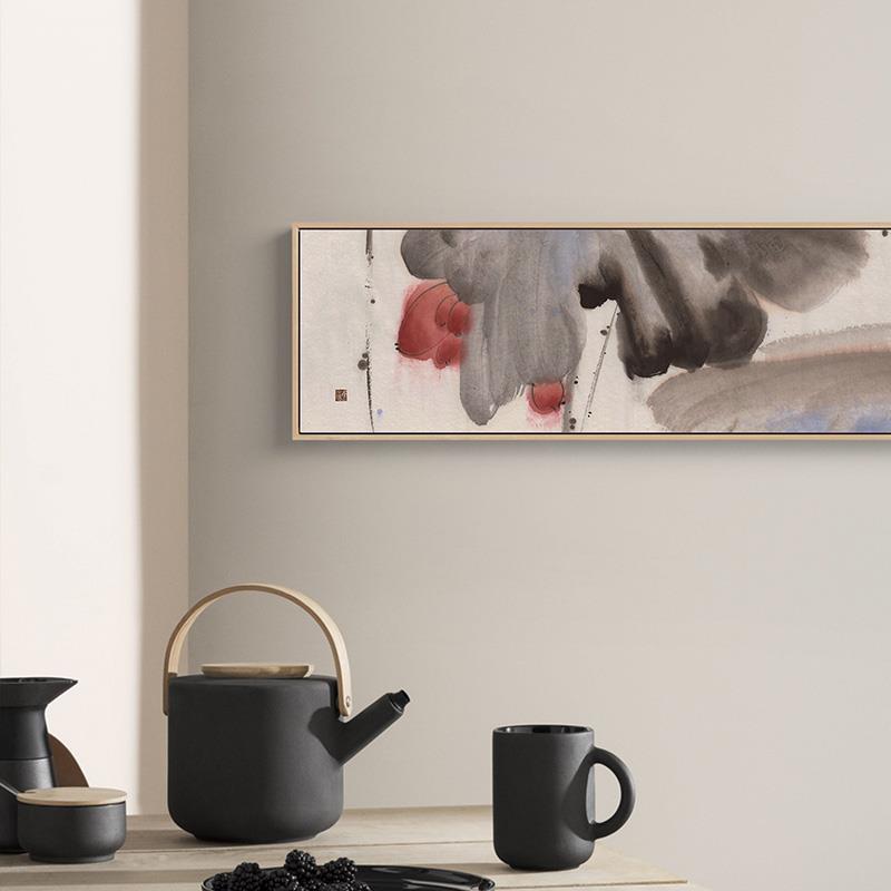 广也x 新中式茶室挂画横幅客厅沙发背景墙装饰禅意水墨画