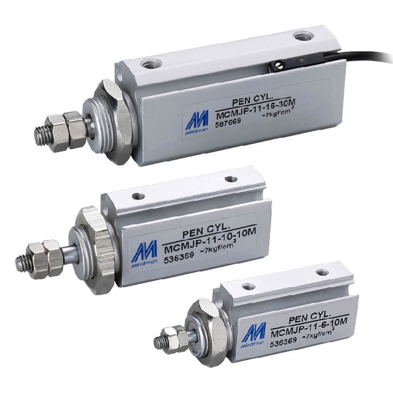 全新台湾金器笔型气缸MCMJP-18/MCMJP-11-6-5/10/15/20/25M-E