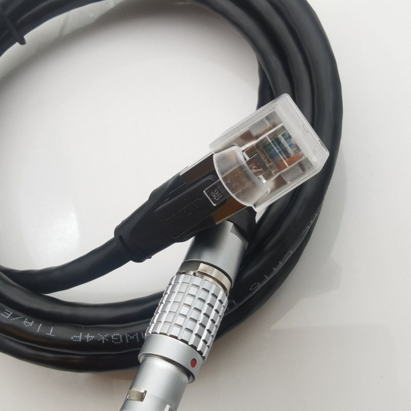 兼容雷莫航空插头TGG.1B.8针/RJ45网口1米 接4芯3-5  6-8 7-6 8-4