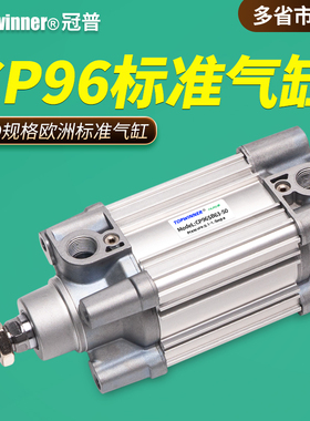 ISO标准气缸CP96SB32/40/50/63/80/100C带缓冲铝管方形欧洲标准缸