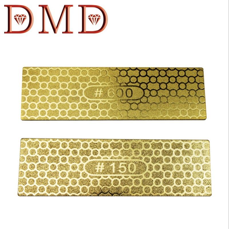 150/600双面小磨刀石镀钛金刚石户外刀具磨刀石轻便易携带磨刀器
