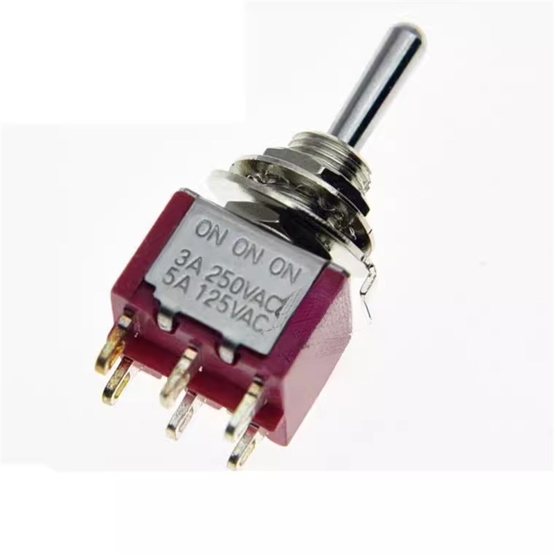 台湾SH T80-T钮子开关6脚3档ONONON三开T812-SEBQ摇头拨动开关