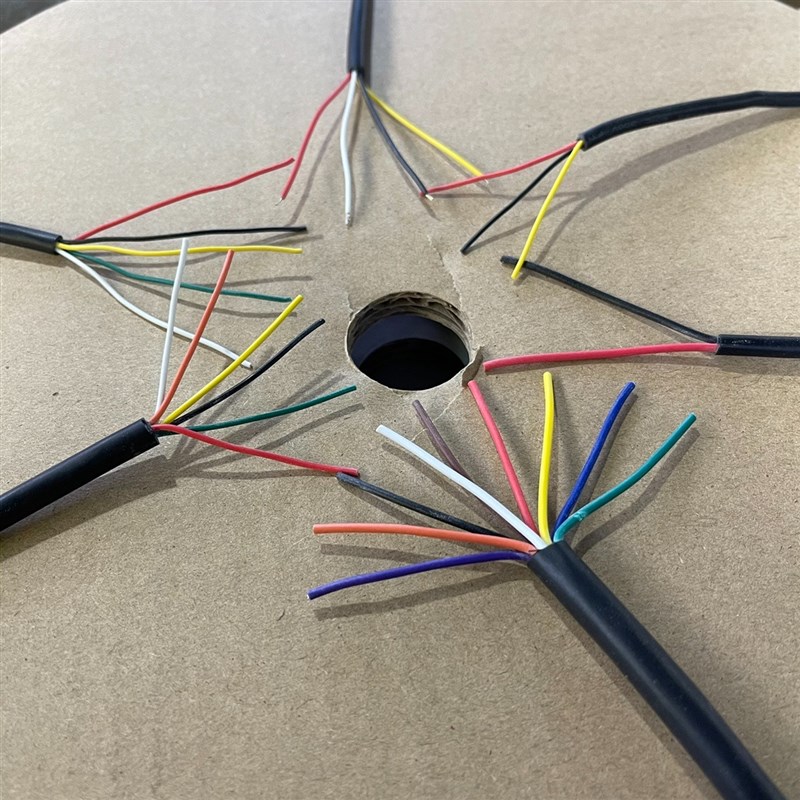 美标认证UL2464AWG24号2 3 4 5 6 7 8 9 10C信号连接线多芯护套线