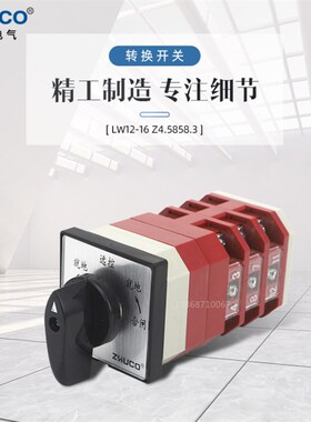 卓超LW12-16 Z4.5858.3转换开关 高压柜分闸远控合闸带面板银触点