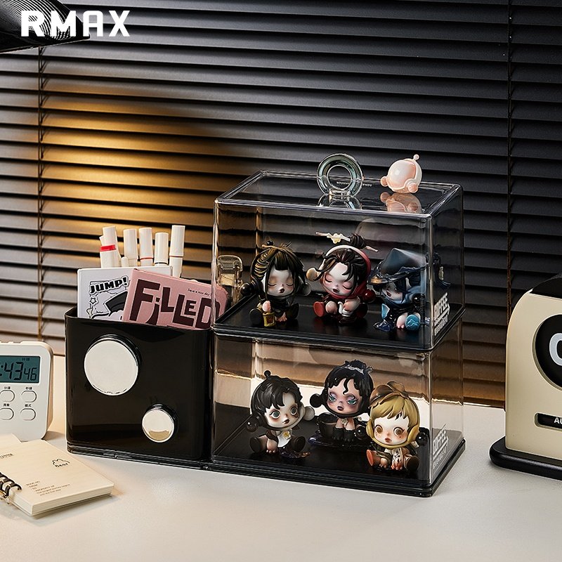 RMAX盲盒展示架收纳泡泡玛透明娃娃特桌面笔筒手办亚克力展示盒子,收纳整理,手办收纳盒,淘宝优惠券,粉丝福利购,淘宝优惠卷