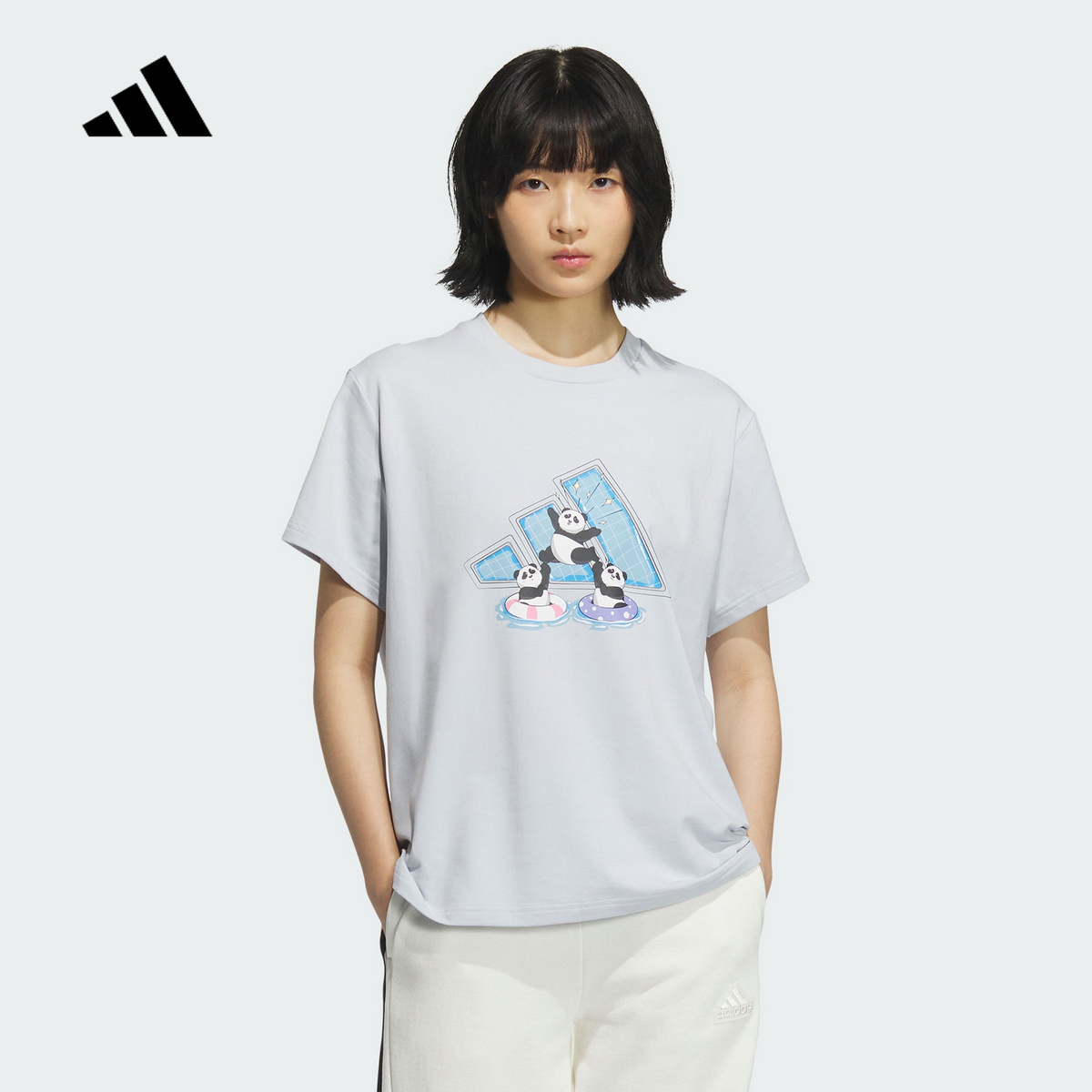 阿迪达斯 （adidas）|（新款）2025夏女短袖T恤 KC0971