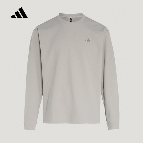 adidas阿迪达斯宽松套头衫2026春TH WAFFLE CREW男休闲卫衣KR2542