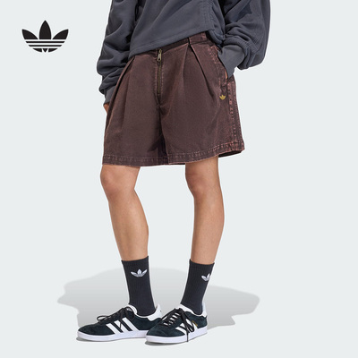 阿迪达斯 （adidas）|（新款）2026夏女帆布短裤 KC8895