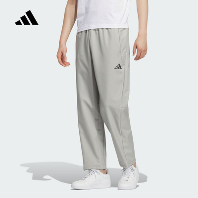 adidas阿迪达斯拒水直筒运动休闲裤2025冬男户外梭织长裤 KR8300