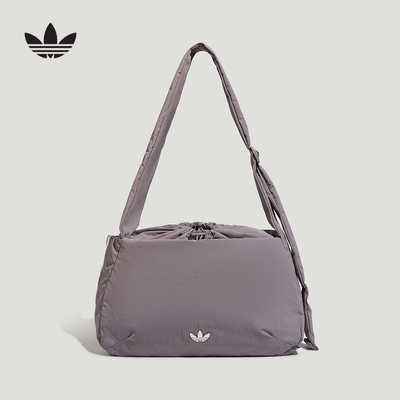 adidas阿迪达斯三叶草斜挎包抽绳收口手提包秋中性单肩包 LD6385