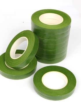 包塑包胶裁剪配件花艺涂塑胶包花杆铁丝绿色材料玫瑰制作直销