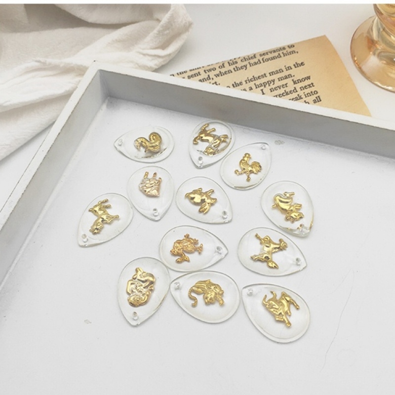 饰品镶金十二生肖属相水晶兔年吊坠项链男女成人款儿童礼物品挂件