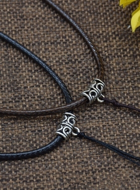 简约时尚粗款长版外套项链绳挂绳