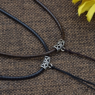 简约时尚粗款长版外套项链绳挂绳蜜蜡吊坠饰品挂绳男女生毛衣链绳