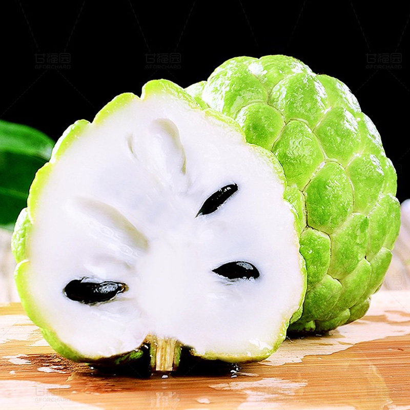 树上的牛奶冰淇淋释迦果