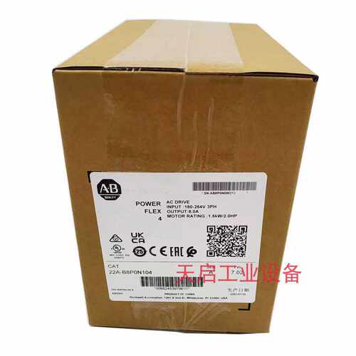 22A-B8P0N104 美国 罗克韦尔自动化 AB 22AB8P0N104 变频器 全新~