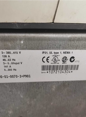 ABB变频器  ACS800-01-0070-3+P9~询价