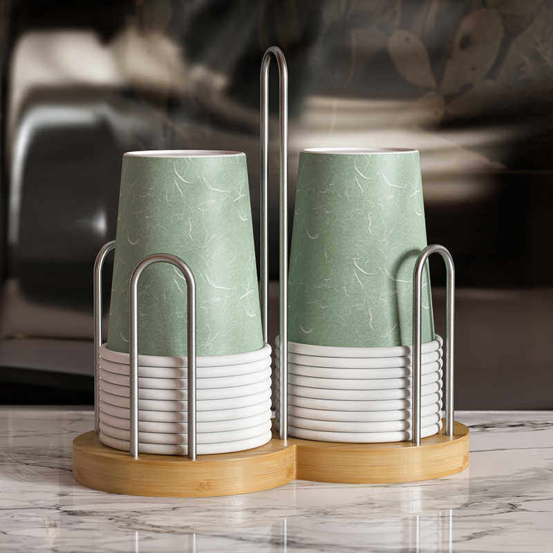 杯架子置物架放杯子杯托奶茶店一次性纸杯架取杯器桌面用分杯器