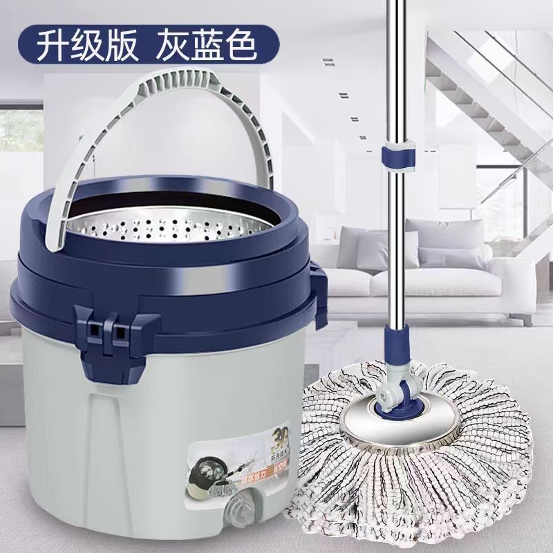 旋转拖把家用自动单桶 一拖净地拖桶免手洗墩布好神拖手压拖墩布