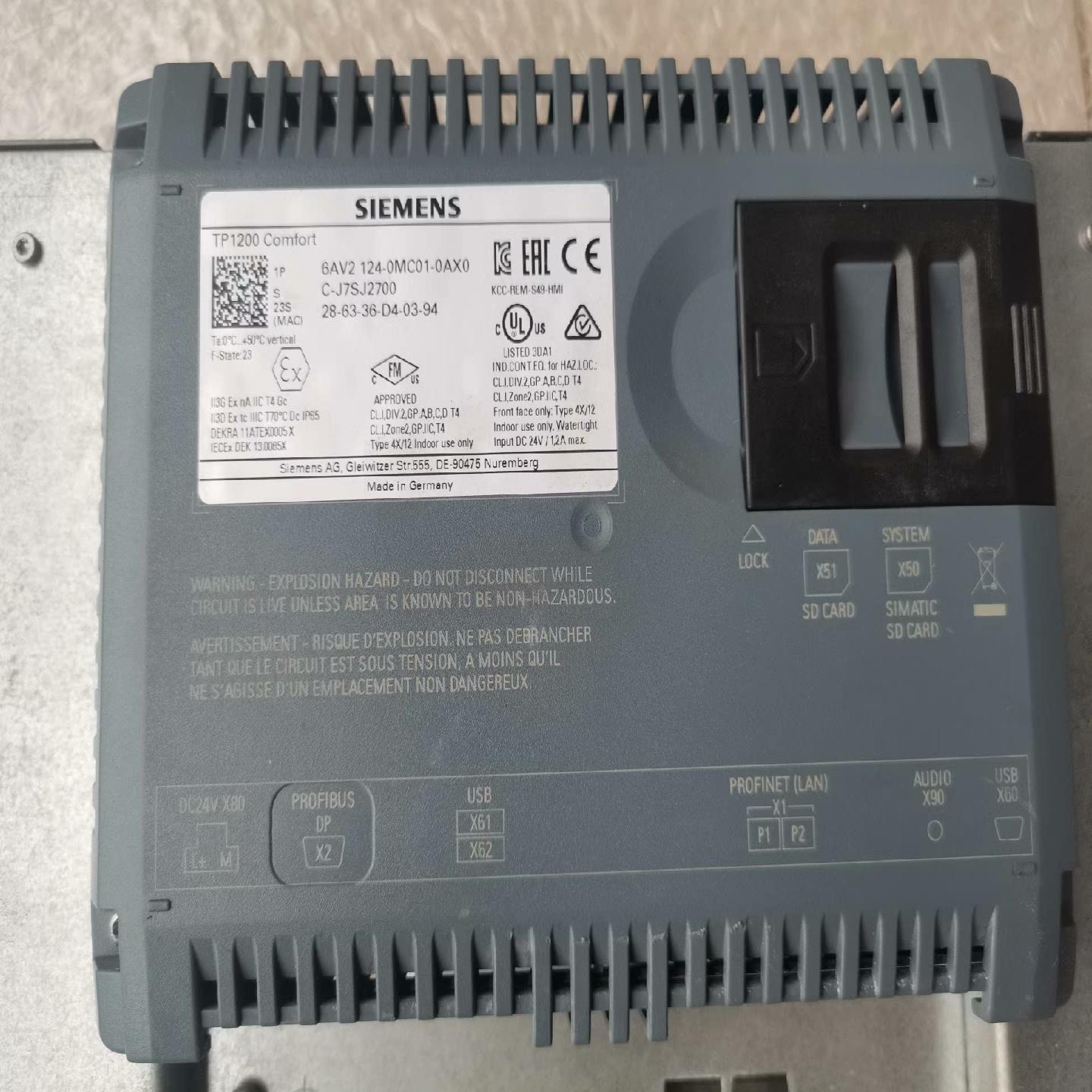 6AV2124-0MC01-0AX0 冲新裸机(崽崽配件）