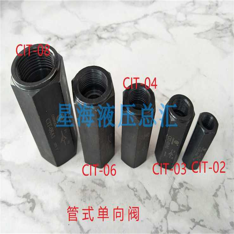 液压单向阀CIT-04 3/8 CIT-02 06/08管式安全阀止回阀