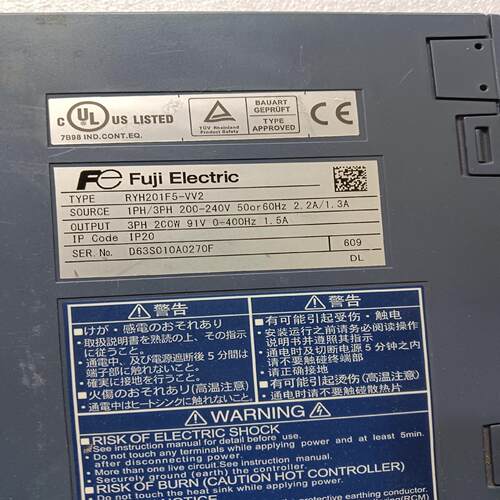 (议价)富士驱动RYH201F5-∨Ⅴ2，200w，电机GYB2