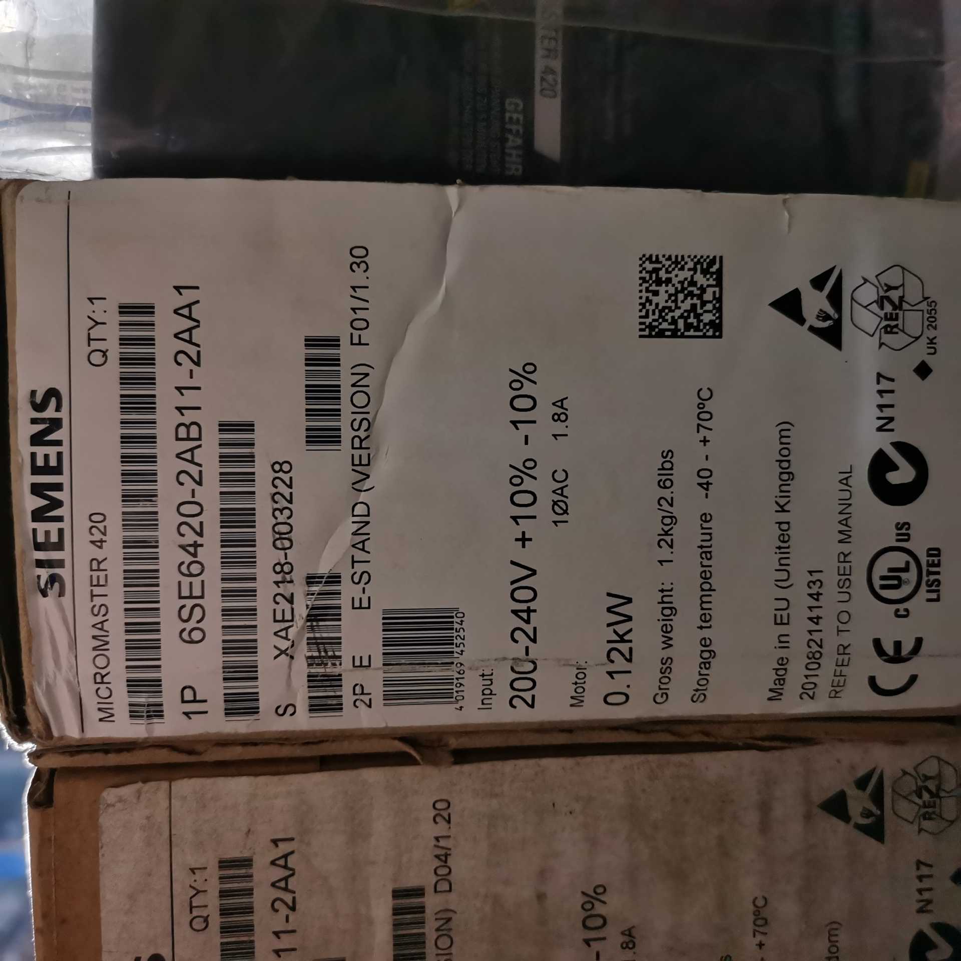 变频器6SE6420-2AB11-2AA1功率0.12(崽崽配件)