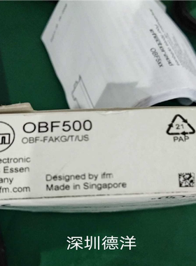 全新IFM易福门OBF500 传感器原装正现货~议价