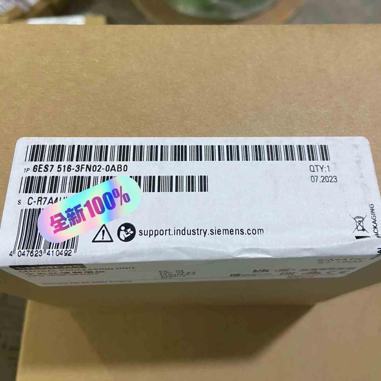 议~西门子6ES7516-3FN02-0AB0原装未拆封CPU