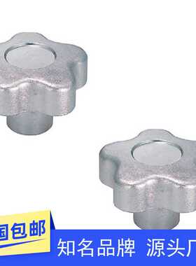 五角型不锈钢旋钮NPBFS32 40 50 63-5 6 8 10小型固定旋钮铝合金