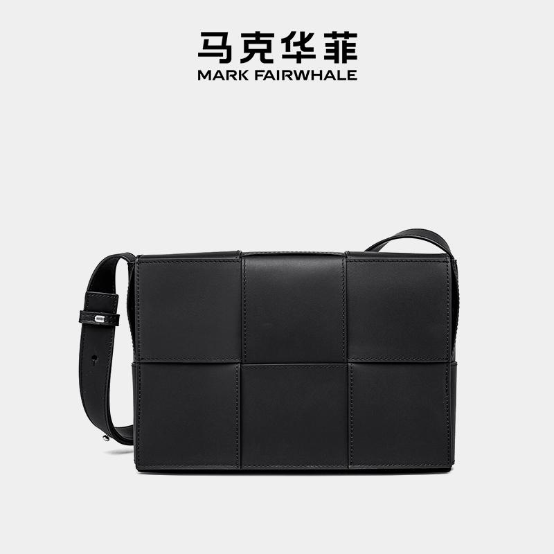 马克华菲休闲简约通勤编织小方包图片
