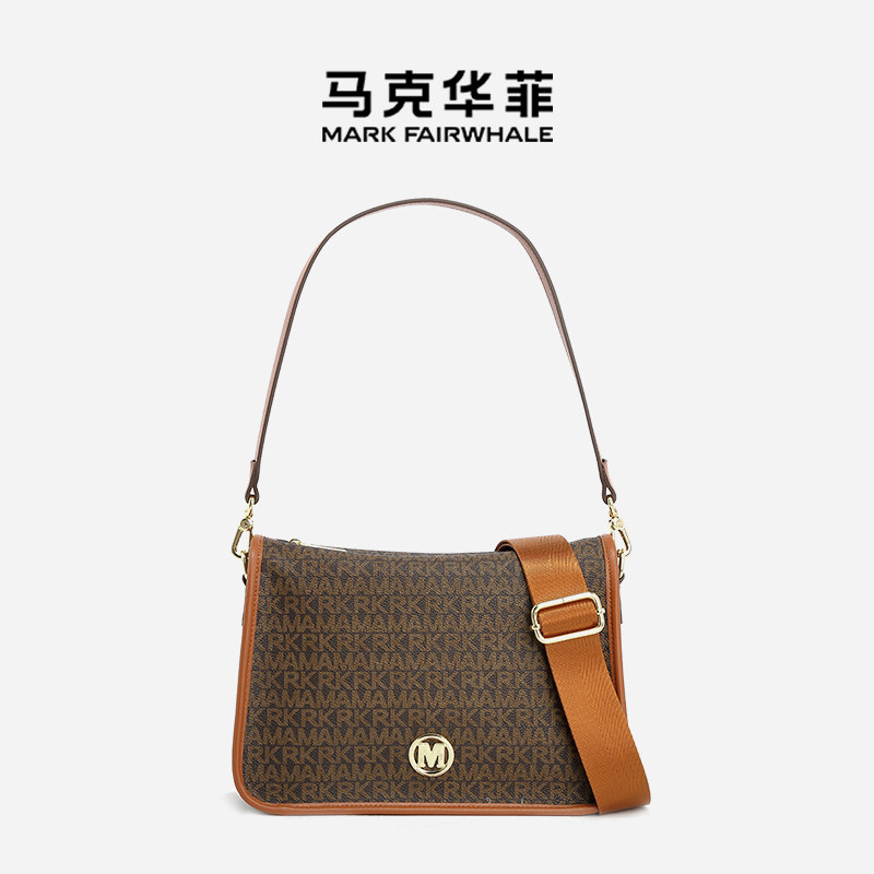 Mark Fairwhale/马克华菲时尚简约通勤托特女包高级单