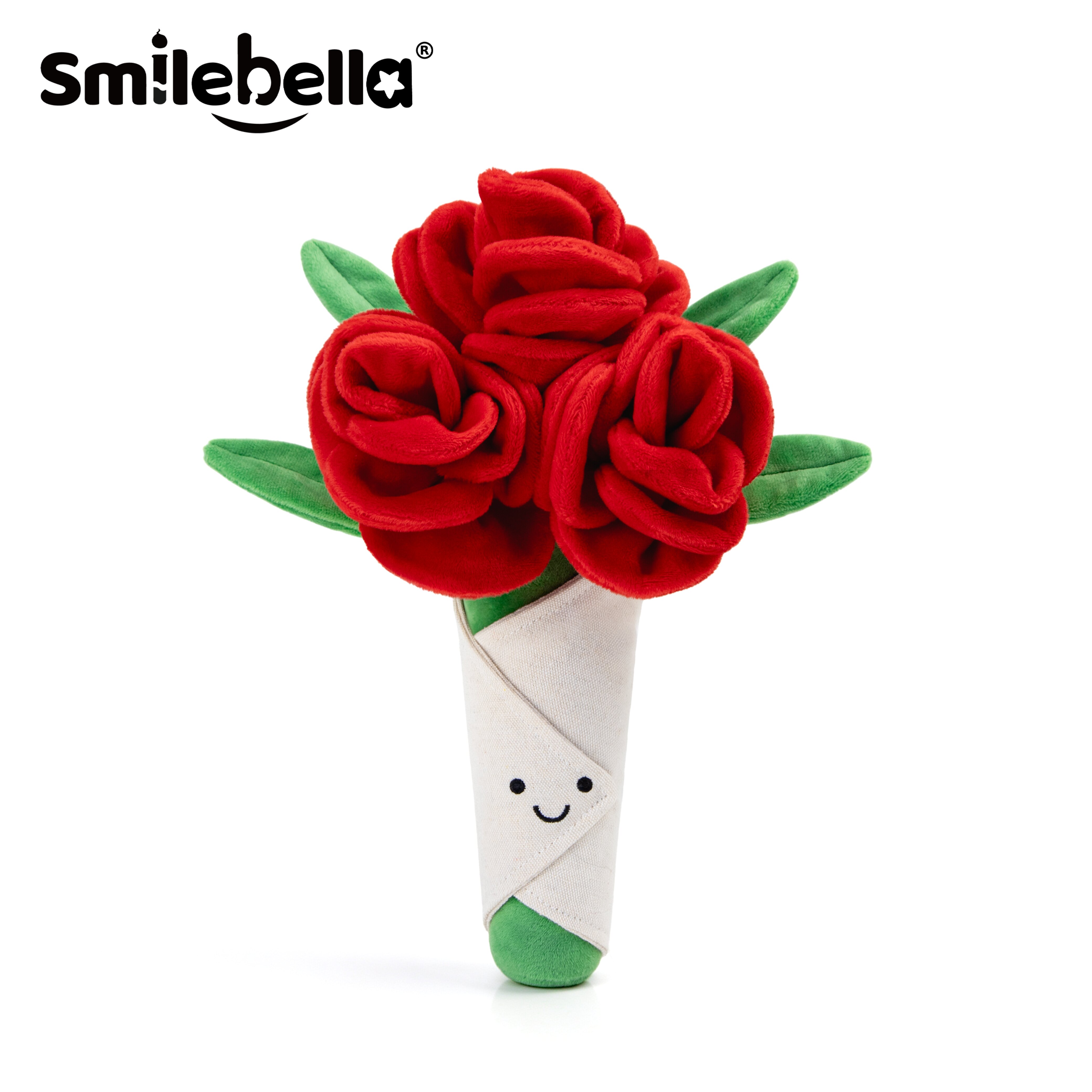 Smilebella毛绒玩偶花束仿真手捧花玩具娃娃公仔鲜花中秋生日礼物