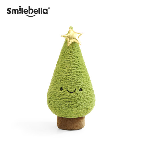 英国SmileBella圣诞树玩偶毛绒公仔娃娃抱枕平安夜圣诞节生日礼物