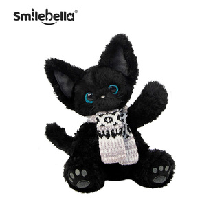SmileBella小猫玩偶德文猫咪公仔毛绒玩偶安抚娃娃情人节生日礼物