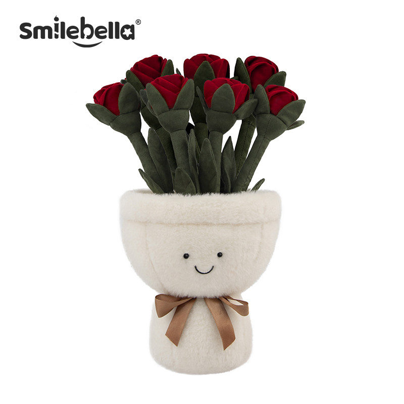 Smilebella花束玩偶手捧花娃娃毛绒公仔鲜花布偶毕业女生日礼物