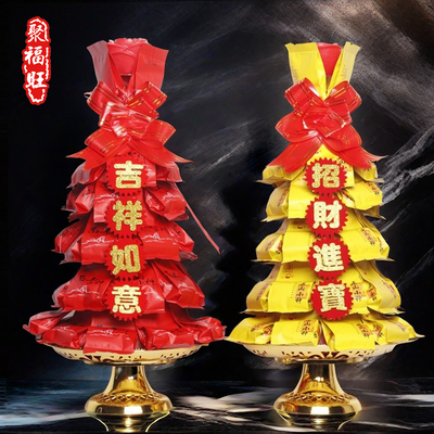 潮汕红茶莲花供佛茶叶塔
