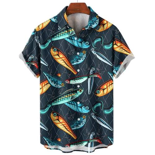 3D digital printed loose fitting shirt3D数码印花宽松纽扣衬衫