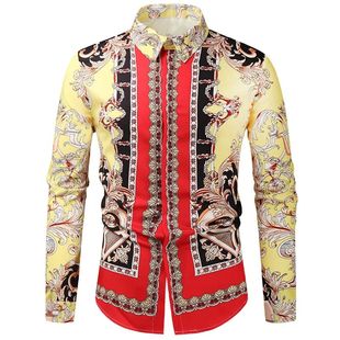 lapel casual shirt 印花翻领休闲衬衫 printed 3D数码 digital