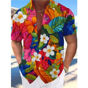 beach casual shirt 印花沙滩休闲衬衫 printed 3D数码 digital