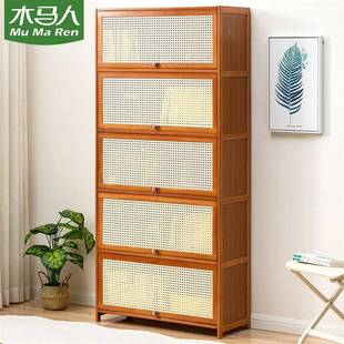 架书柜物架物带柜门储柜2220STSG书一体格子柜展示柜落地置多层客