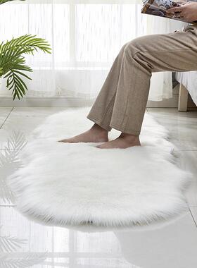 爆款仿羊毛皮发地毯地垫仿羊毛坐垫飘a1592144窗沙厅垫客室防滑脚