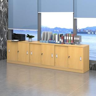 推拉门柜移门矮柜门柜办公边柜躺NTY地柜储物柜小文件柜办室隔公