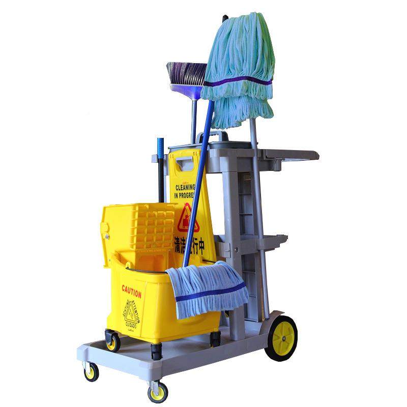 超宝SSL多功能清洁业手推车布草物商场酒店馆宾房客保洁车服务清