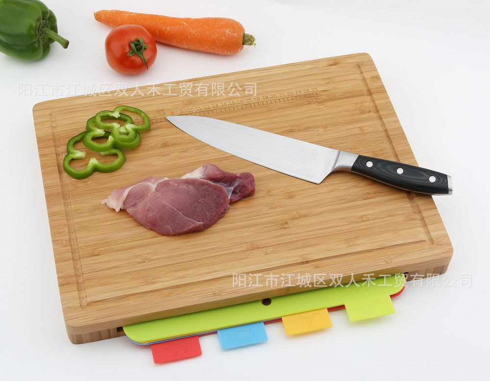 竹木菜板碳化竹砧板加塑料家
