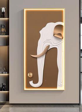 正对门玄装画S23525现代轻奢玄幻墙面关画竖版壁走饰廊过道尽头挂