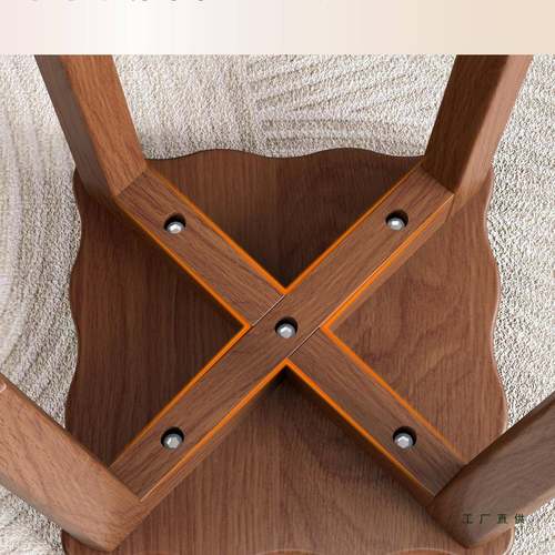 实木凳子梳家用可叠放化客人备用凳餐985桌妆妆凳结实用耐新中式